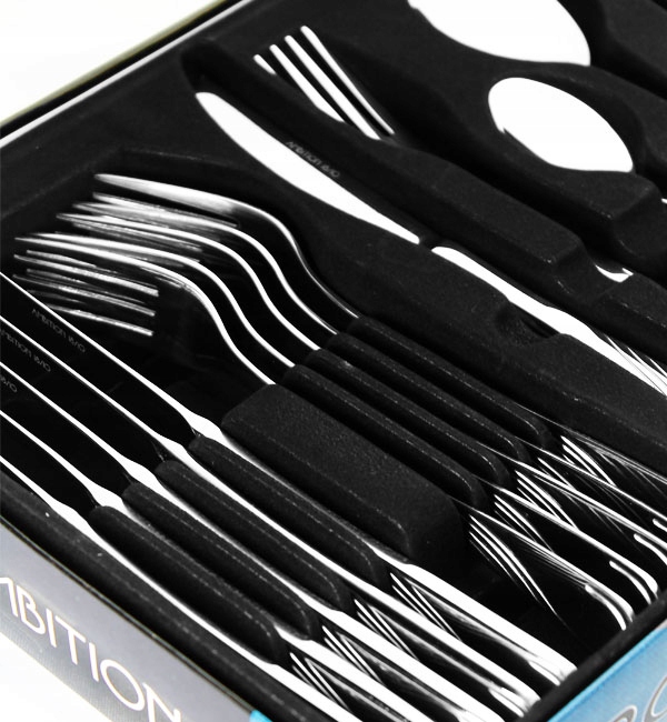 AMBITION NAPOLI SZTUĆCE 24 EL 6 OS PUDEŁKO POŁYSK