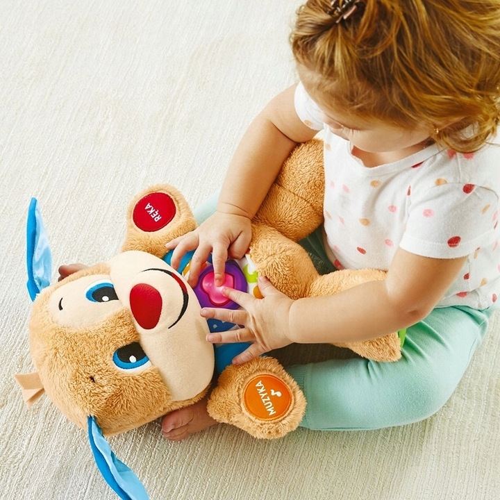 SZCZENIACZEK UCZNIACZEK FISHER PRICE zabawka interaktywna dla dzieci +6m