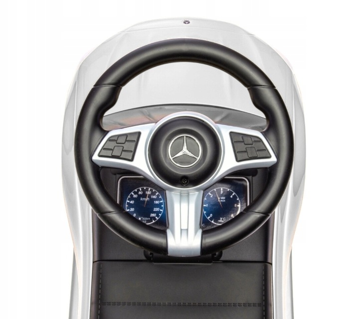 Mercedes C-Class Pojazd Z Rączką Dla Dzieci Jeźdźik Autko Pchacz Biały 12m+