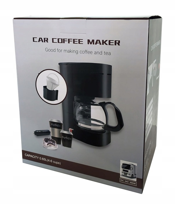 SAMOCHODOWY EKSPRES DO KAWY 0,65L 24V 300W