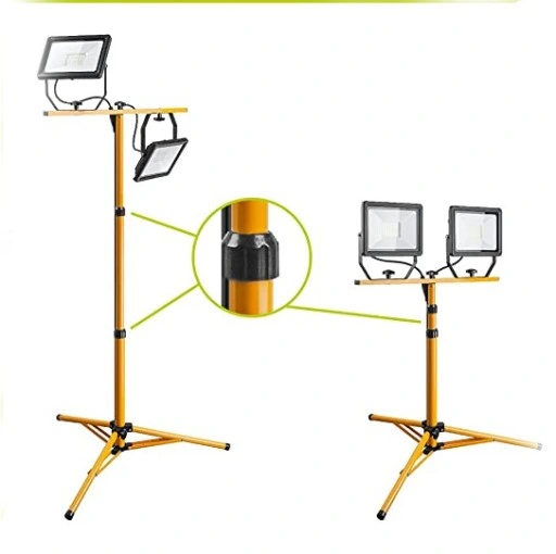 Halogen LED 2x 50W + Statyw Budowlany + Pokrowiec
