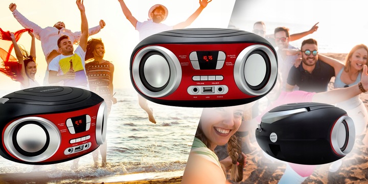 RADIO KUCHENNE BLUETOOTH BOOMBOX MANTA USB AUX FM