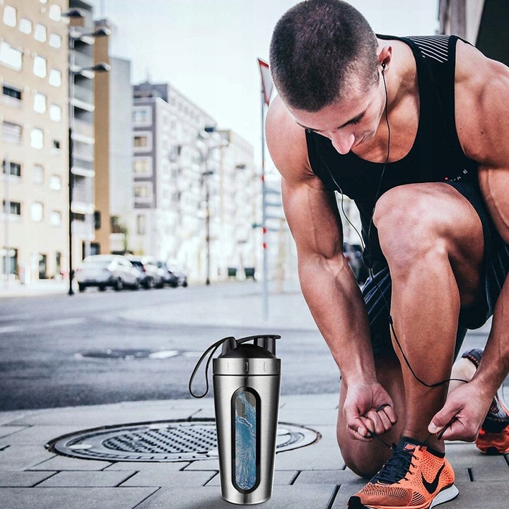 SHAKER 700ml BIDON BIAŁKO SZEJKER DO ODŻYWEK