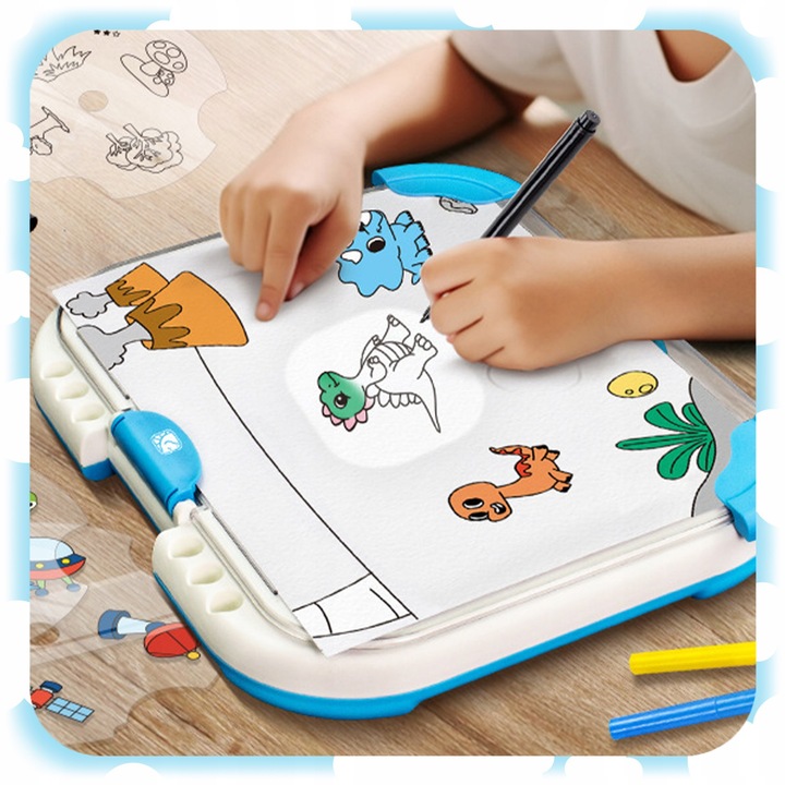 TABLICA Do Rysowania Podświetlana PULPIT LED Tablet Rzutnik SZABLONY MAZAKI
