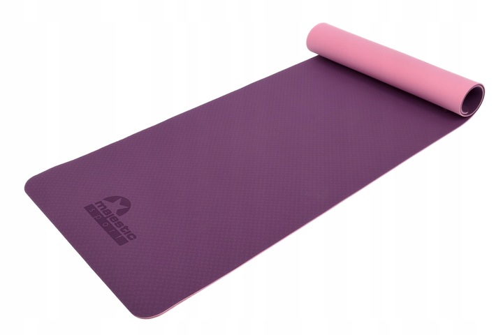 Mata do ćwiczeń Majestic Sport 183 cm x 61 cm róże i fiolety Sport