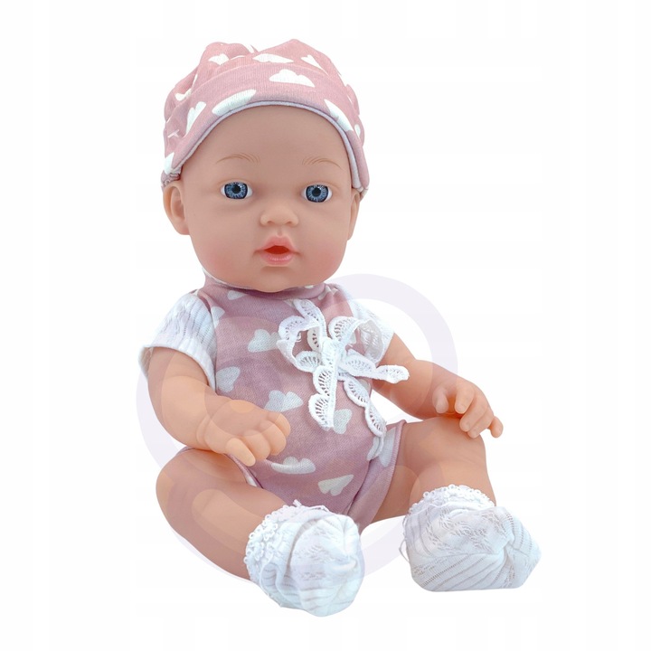 LALKA BOBAS NIEMOWLAK W UBRANKU BUTELKA DO KARMIENIA 36 cm WOOPIE ROYAL