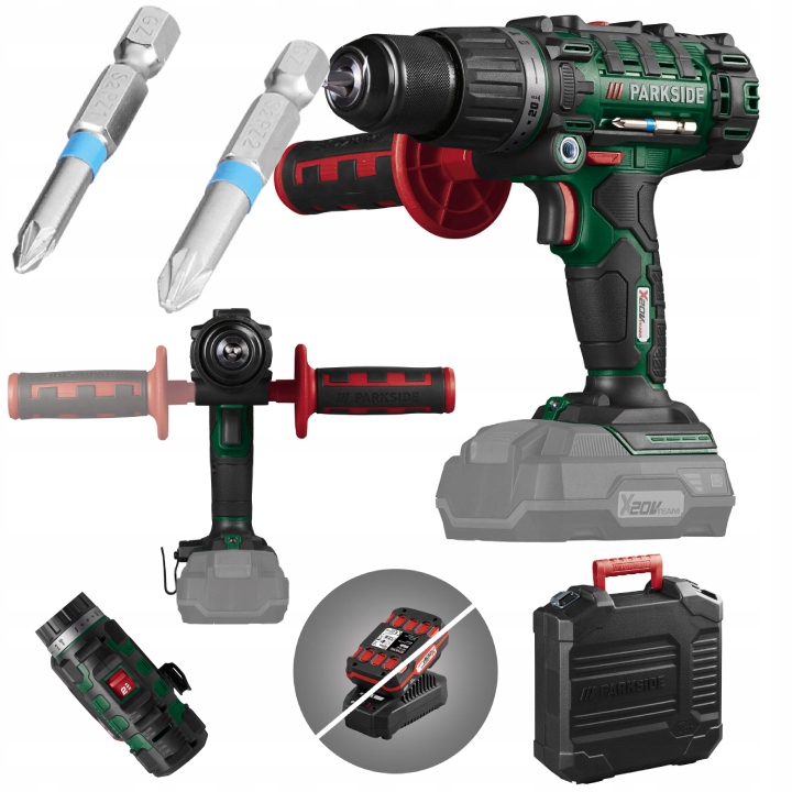 Wiertarko-wkrętarka udar 3w1 + walizka