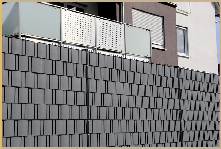 TAŚMA OGRODZENIOWA 19cmX48m + 38 KLIPSY +UV OSŁONA NA OGRODZENIE PŁOT PANEL
