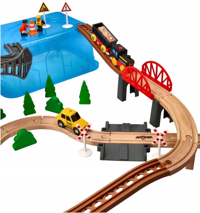 Woodyland Kolejka z elektryczną lokomotywą Zestaw ZESTAW KOLEJKOWY KOPALNIA