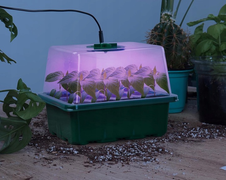 PROPAGATOR ELEKTRYCZNY ZESTAW 5 MINISZKALRNI OŚWIETLENIE LED PANEL WZROSTU