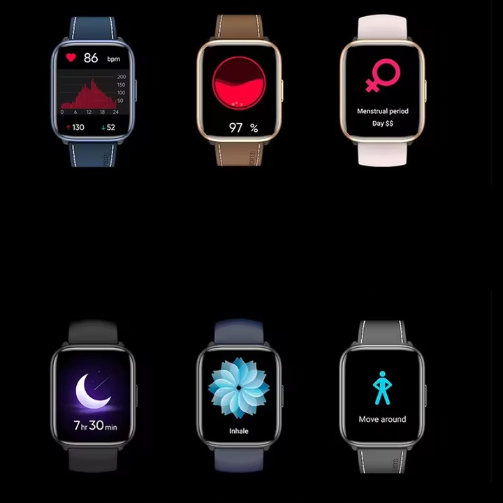 SMARTWATCH ZEGAREK POLSKIE MENU ROZMOWY SPORT SMART WATCH DAMSKI 2 PASKI