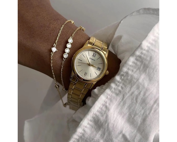 ZEGAREK DAMSKI CASIO LTP-V002G-9B3 + BOX +GRAWER