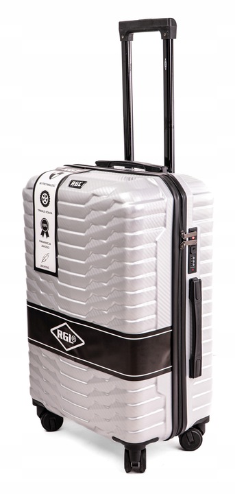 Średnia walizka XL NA 4 KÓŁKACH PODRÓŻNA POLICARBON TORBA RGL