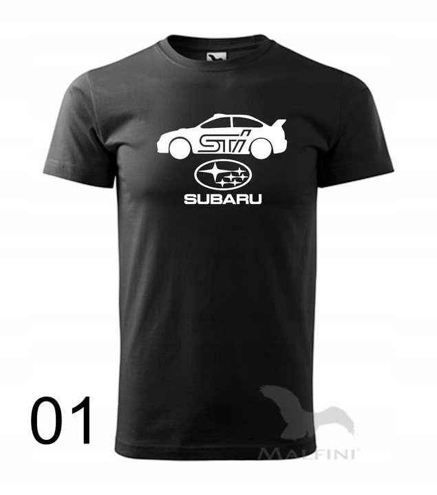 Koszulka męska SUBARU IMPREZA STI kolory