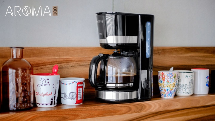 Ekspres do kawy przelewowy 1,5L 1000W szklany podtrzymanie temp Teesa