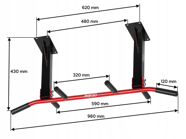 DRĄŻEK DO PODCIĄGANIA ĆWICZEŃ SUFITOWY NS-317