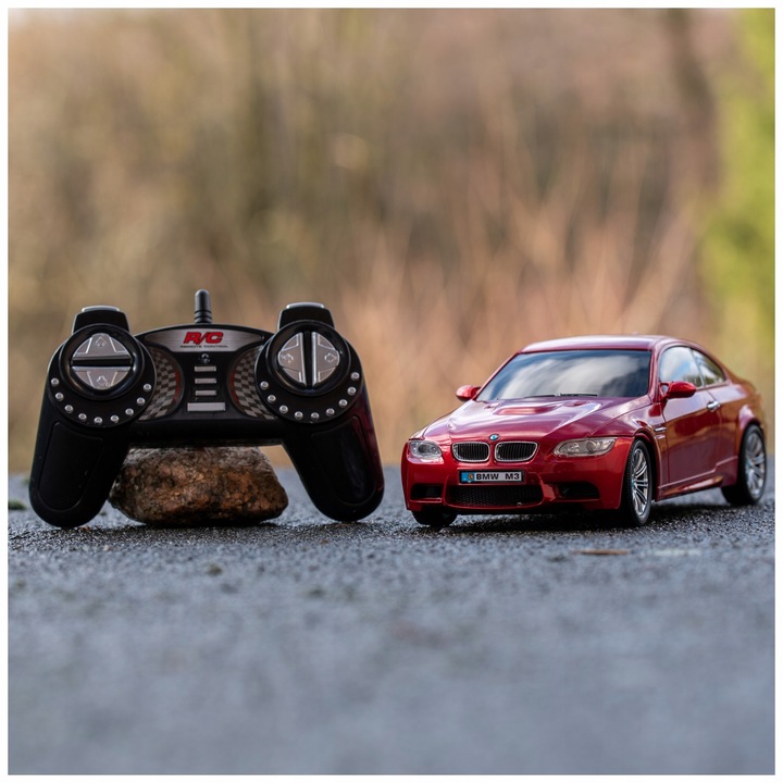 SAMOCHÓD RC AUTO ZDALNIE STEROWANE DLA DZIECI BMW M3 NA PILOTA CZERWONE
