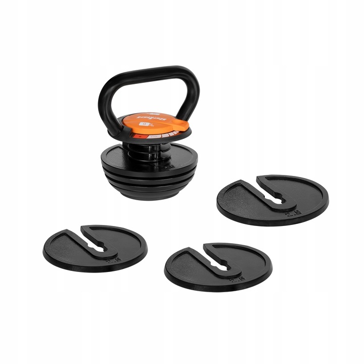 Kettlebell żeliwny automatyczny regulowany odważnik kula 9kg REBEL ACTIVE