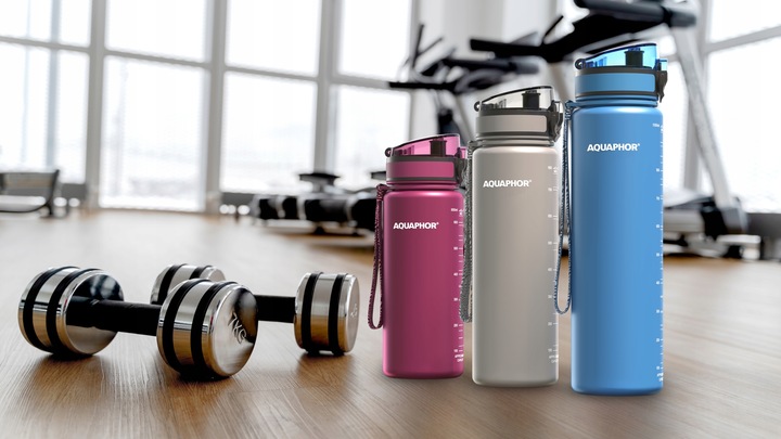 Butelka filtrująca Aquaphor City 800ml, granatowa