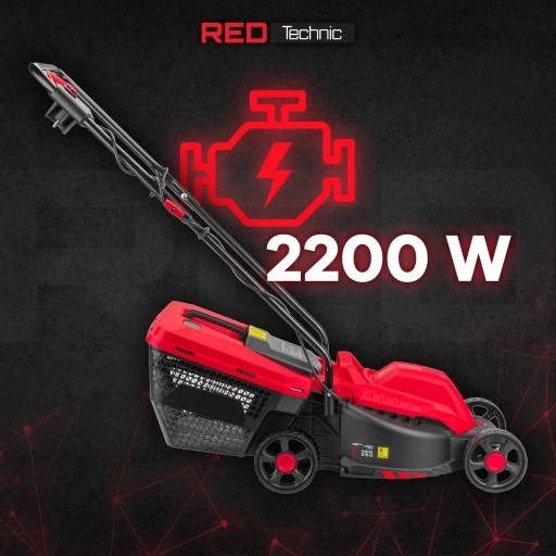 KOSIARKA ELEKTRYCZNA DO TRAWY 2200W NÓŻ 32CM LEKKA DUŻY KOSZ 30L