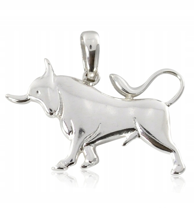 DUŻY WISIOREK ZNAK ZODIAKU BYK SREBRO 925
