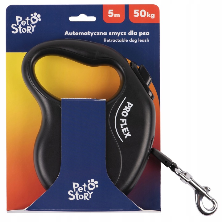 PRO FLEX Smycz AUTOMATYCZNA TAŚMA dla DUŻEGO PSA do 50kg 5m L