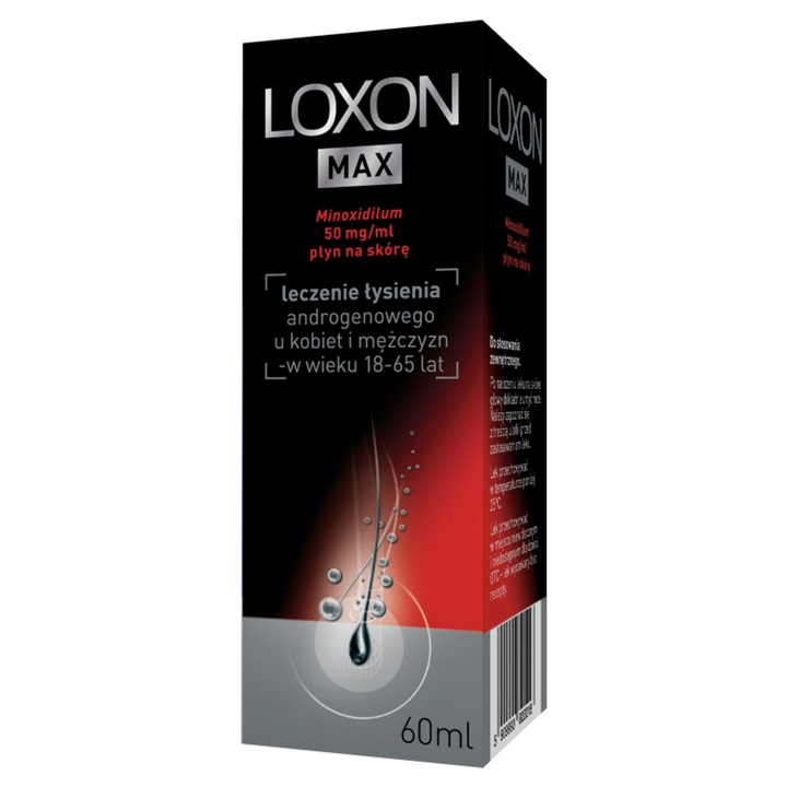Loxon MAX płyn 5% przeciw wypadaniu włosów 50mg/ml