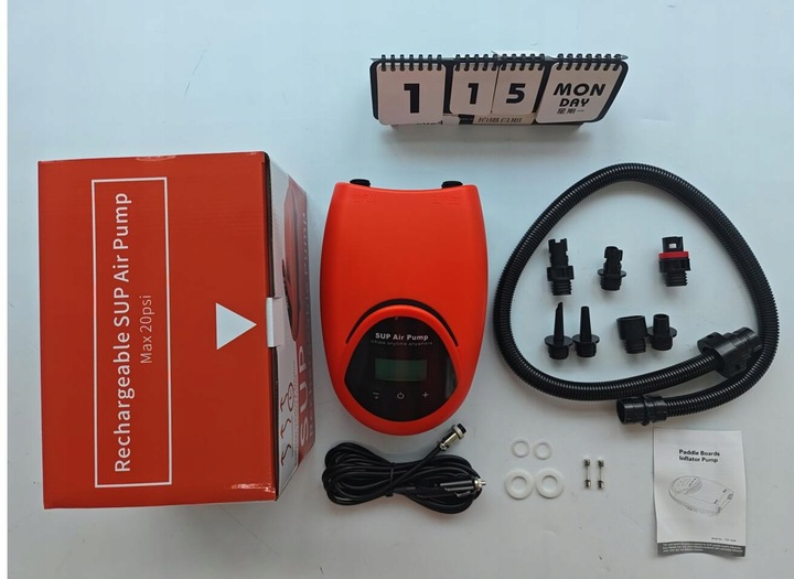 POMPA ELEKTRYCZNA 12V 0-20 PSI NADAJE SIĘ DO DESKI KAJAKOWEJ SUP