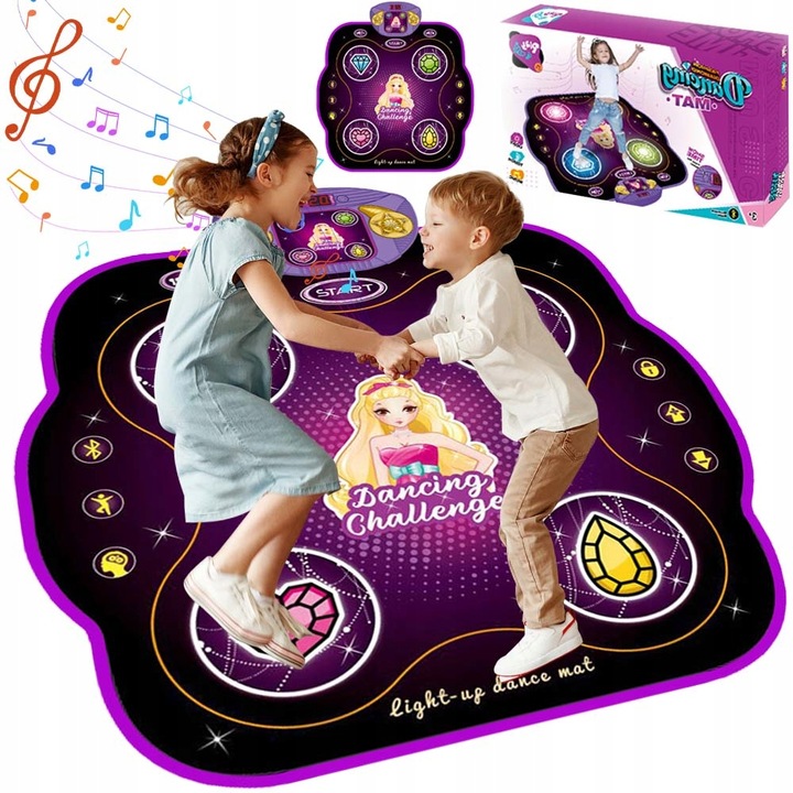 MATA MUZYCZNA DO TAŃCZENIA GRA TANECZNA INTERAKTYWNA BLUETOOTH DLA DZIECI