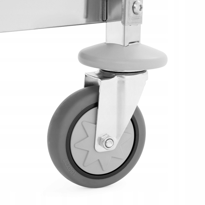 Wózek kelnerski mobilny 150 kg 2 półki maty wygłuszające stalowy TECHNICA