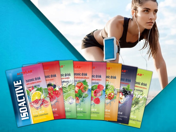 ACTIVLAB ISOACTIVE ISOTONIC x18 MIX SMAKÓW NAPÓJ IZOTONICZNY IZOTONIK