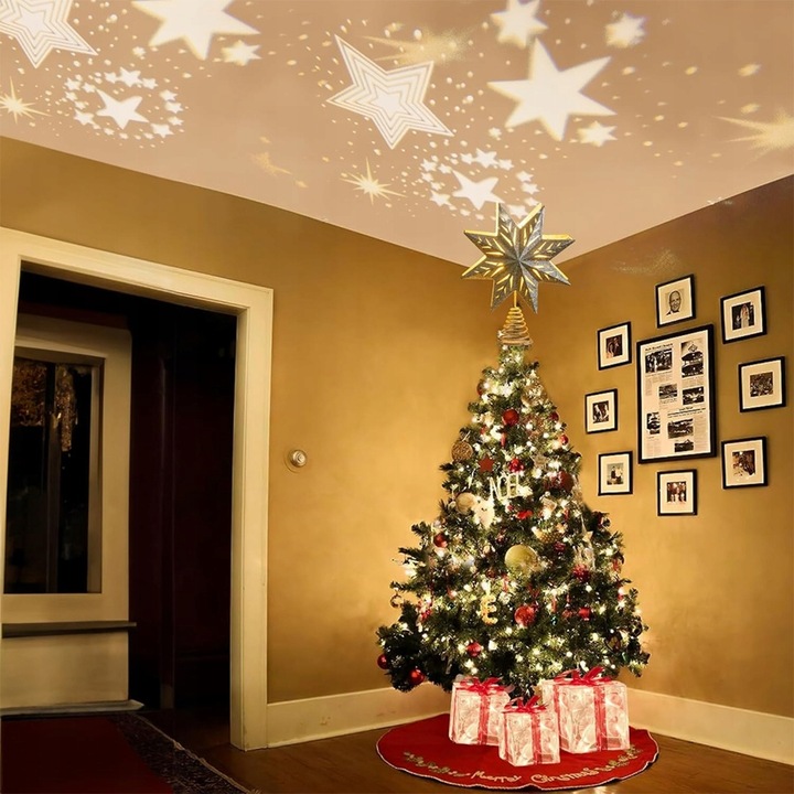 PODŚWIETLANE PUDEŁKA PREZENTOWE 3SZT 8 TRYBÓW ŚWIATŁA LED ŚWIĄTECZNE