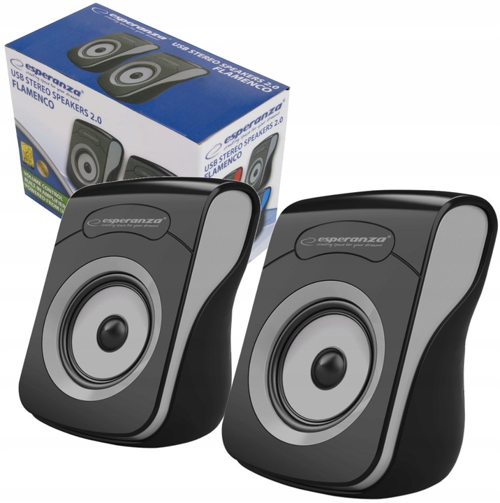 Głośniki Esperanza Flamenco 2.0 Czarno-szare