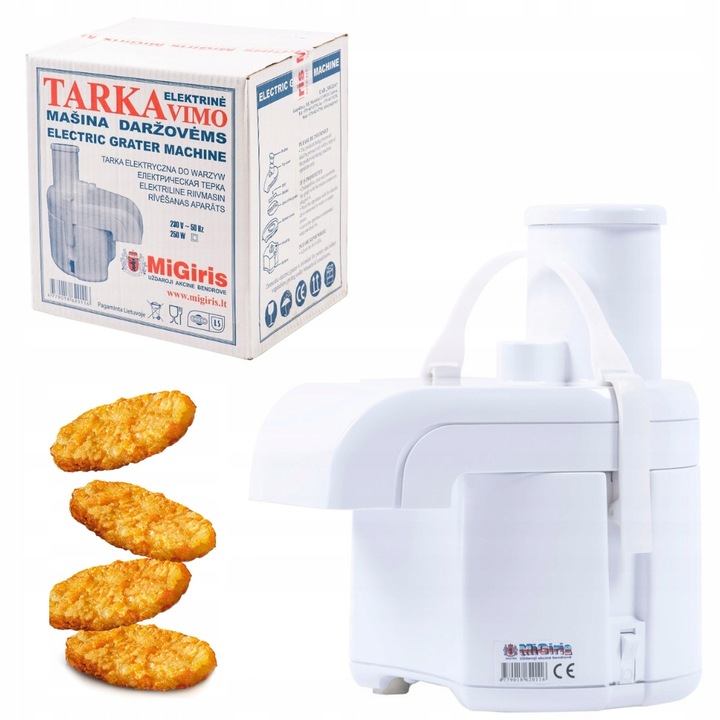 MASZYNKA DO TARCIA ZIEMNIAKÓW MIGIRIS CIORKA | 250W | BIAŁA