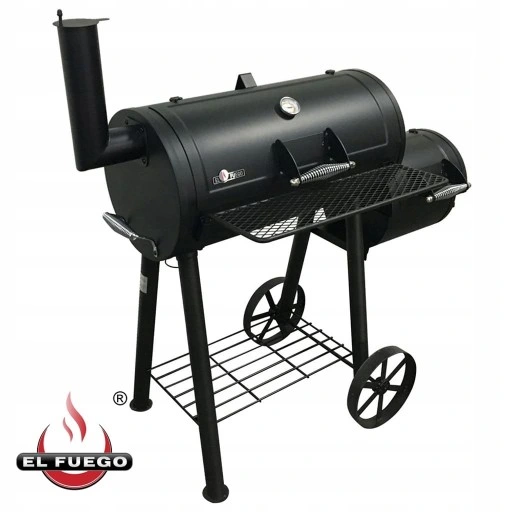 SOLIDNY GRILL WĘGLOWY ELFUEGO EDMONTON Z WĘDZARNIĄ