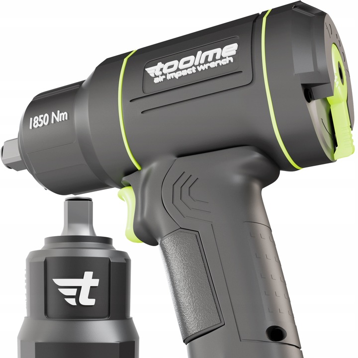 KLUCZ UDAROWY pneumatyczny KOMPOZYTOWY Z Udarem do KÓŁ 1850Nm Toolme TM080