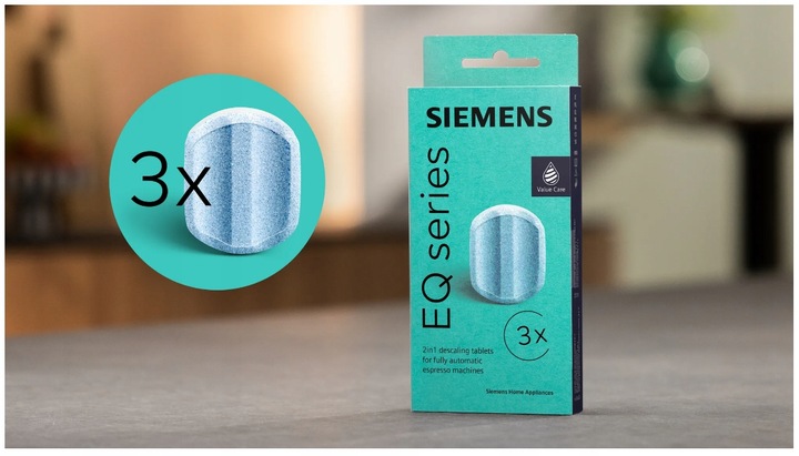 Zestaw 3x Tabletki odkamieniające do ekspresów Siemens TZ80002B 9 sztuk