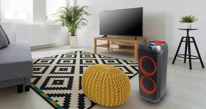 GŁOŚNIK PRZENOŚNY BLUETOOTH KARAOKE MANTA MIKROFON