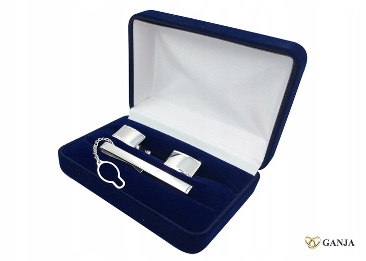 Zestaw Spinka do krawata i Spinki mankiet AG925