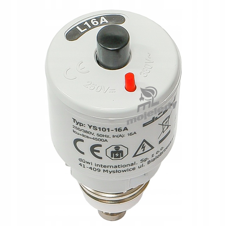 Bezpiecznik automatyczny L 16A wyłącznik automat wkręcany korek E27