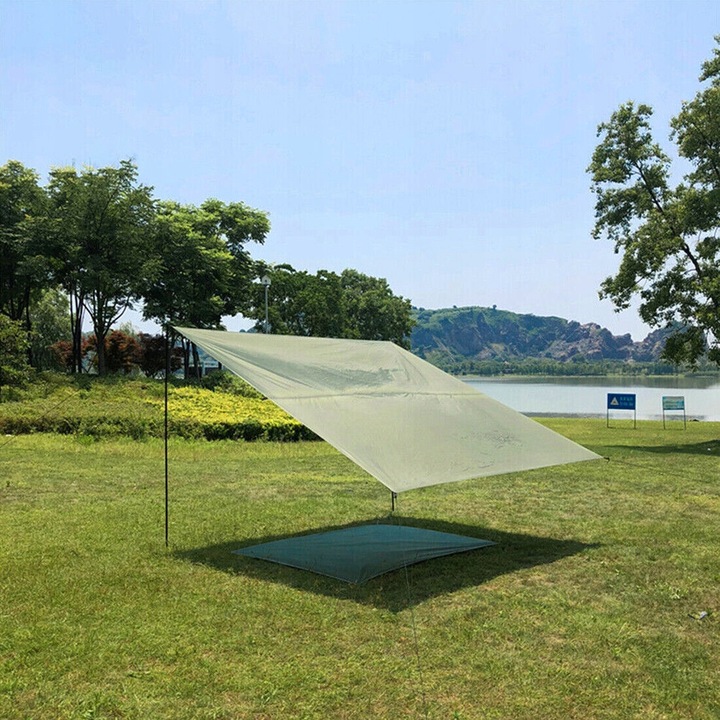 2X2M SŁUPKI NAMIOTOWE TELESKOPOWY Z STAL DO MARKIZY KEMPINGU REGULOWANY