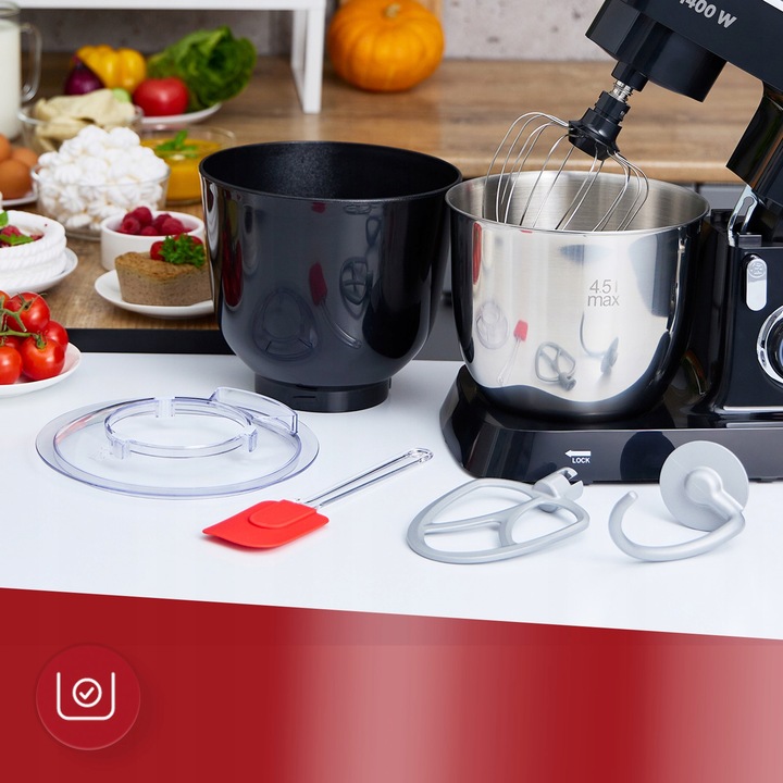 Robot planetarny robot kuchenny mocny czarny MPM MRK-25