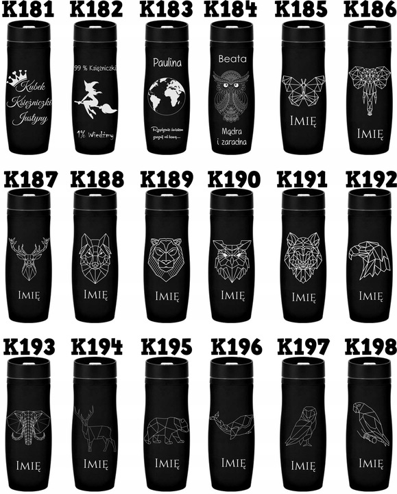 KUBEK TERMICZNY Z GRAWEREM PREZENT WALENTYNKI DZIEŃ KOBIET