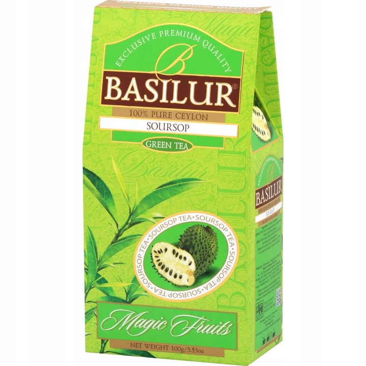 Herbata zielona liściasta GRAVIOLA FLASZOWIEC KIWI Basilur Soursop - 100 g