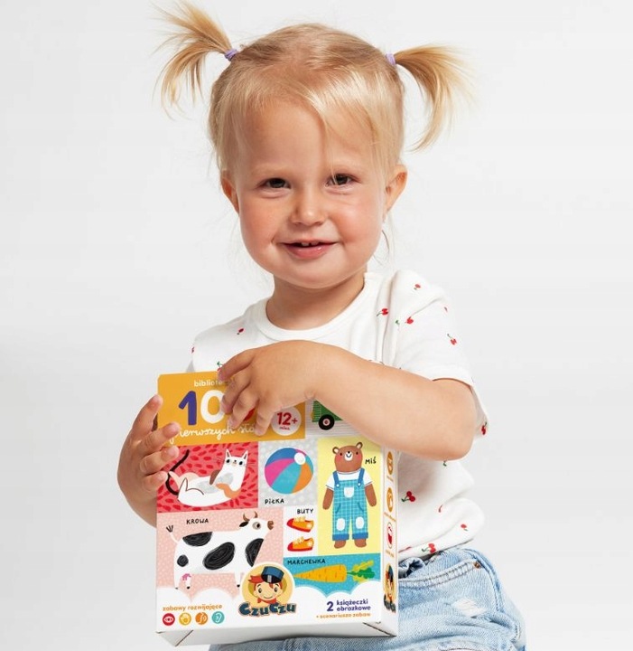 CzuCzu BIBLIOTECZKA 100 Pierwszych Słów Książeczki Harmonijki Malucha 1+