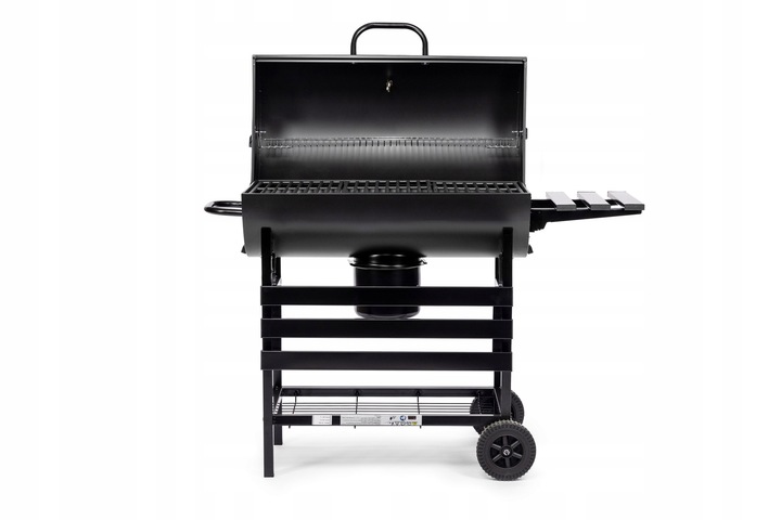 ACTIVA GRILL WĘGLOWY OGRODOWY BECZKA Z RUSZTEM ŻELIWNYM I POKROWCEM