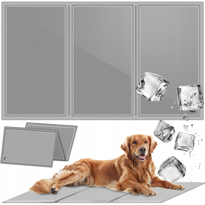 Mata Chłodząca dla Psa Kota Zwierząt Żelowa Składana XXL Legowisko 110x70cm