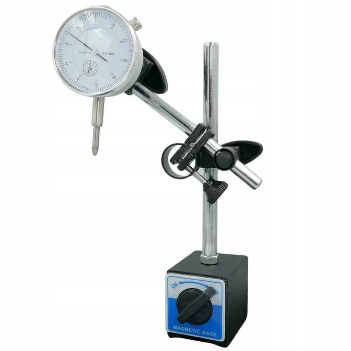 CZUJNIK ZEGAROWY + STATYW MAGNETYCZNY DO MIERZENIA BICIA W WALIZCE