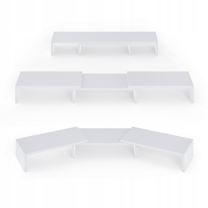 PODSTAWKA POD MONITOR PODWÓJNA REGULOWANA DŁUGOŚĆ PODNOSI EKRAN O: 12,6 cm