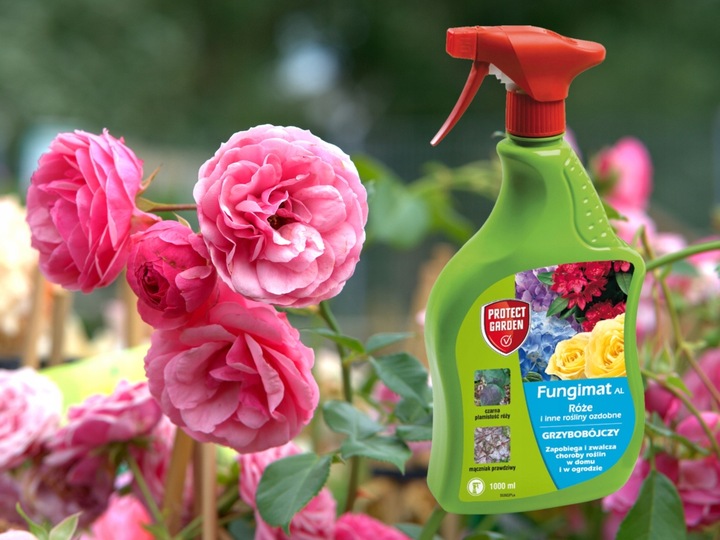 FUNGIMAT AL ŚRODEK GRZYBOBÓJCZY DO RÓŻ I ROŚLIN OZDOBNYCH 1L PROTECT GARDEN